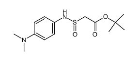 tert-butyl 2-(((4-(dimethylamino)phenyl)amino)sulfinyl)acetate Structure