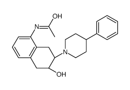 N-[(6S,7S)-6-hydroxy-7-(4-phenylpiperidin-1-yl)-5,6,7,8-tetrahydronaphthalen-1-yl]acetamide结构式