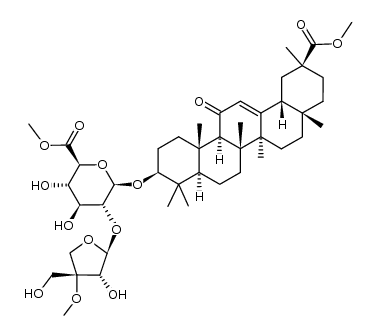 3''-O-methyl-apioglycyrrhizin dimethyl ester结构式