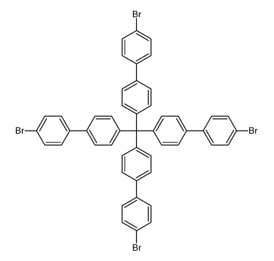 1-bromo-4-[4-[tris[4-(4-bromophenyl)phenyl]methyl]phenyl]benzene结构式