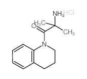 2-Amino-1-[3,4-dihydro-1(2H)-quinolinyl]-2-methyl-1-propanone hydrochloride Structure