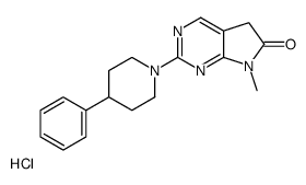 7-methyl-2-(4-phenylpiperidin-1-yl)-5H-pyrrolo[2,3-d]pyrimidin-6-one,hydrochloride Structure