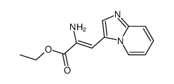 ethyl (Z)-2-amino-3-imidazo[1,2-a]pyridin-3-yl-acrylate结构式