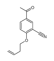 5-acetyl-2-but-3-enoxybenzonitrile结构式