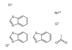 tris(benzothiazole-N)trichlororhodium(III)结构式