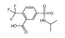 5-(propan-2-ylsulfamoyl)-2-(trifluoromethyl)benzoic acid Structure