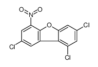 6-nitro-1,3,8-trichlorodibenzofuran Structure