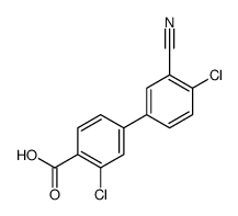 2-chloro-4-(4-chloro-3-cyanophenyl)benzoic acid结构式