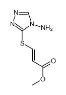 methyl 3-[(4-amino-1,2,4-triazol-3-yl)sulfanyl]prop-2-enoate结构式