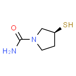 1-Pyrrolidinecarboxamide,3-mercapto-,(S)-(9CI)结构式