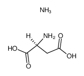 L-aspartic acid, monoammonium salt Structure