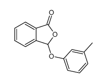 3-(3-methylphenoxy)-1,3-dihydro-1-isobenzofuranone结构式