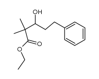 ethyl 3-hydroxy-2,2-dimethyl-5-phenylpentanoate Structure