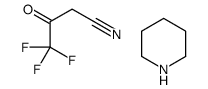 4,4,4-TRIFLUORO-3-OXOBUTANENITRILE PIPERIDINE structure