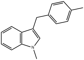 1-methyl-3-(4-methylbenzyl)-1H-indole structure