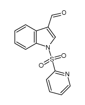 1-(pyridin-2-ylsulfonyl)-1H-indole-3-carbaldehyde结构式