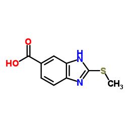 2-(Methylsulfanyl)-1H-benzimidazole-6-carboxylic acid Structure