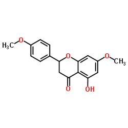 5-Hydroxy-4',7-dimethoxyflavanone结构式