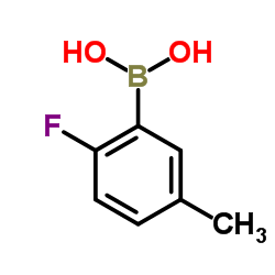 2-Fluoro-5-methylbenzeneboronic acid structure