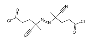 chloride of 4,4'-azo-bis(4-cyanopentanoic) acid chloride结构式