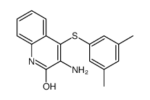 3-amino-4-(3,5-dimethylphenyl)sulfanyl-1H-quinolin-2-one Structure