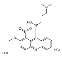 N-(3-dimethylaminopropyl)-N-(2-methoxy-1-nitro-acridin-9-yl)hydroxylam ine dihydrochloride structure