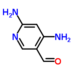 4,6-diaminopyridine-3-carbaldehyde结构式