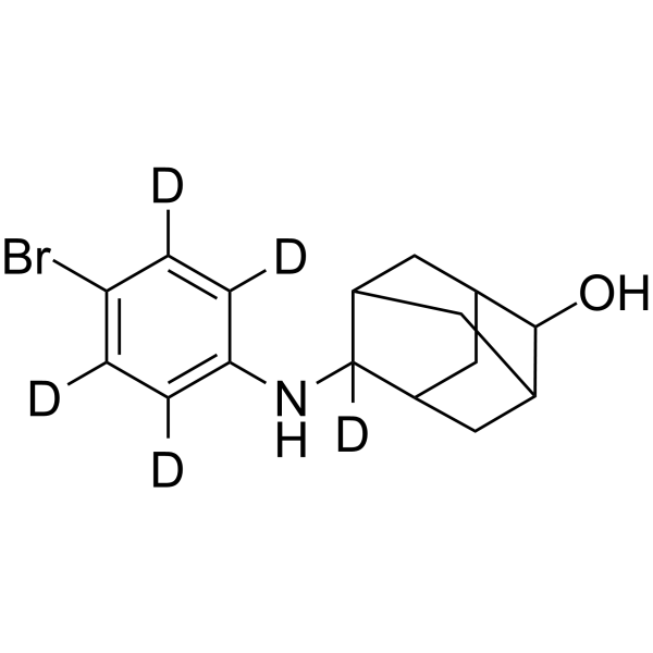 6-Hydroxy bromantane-d5 Structure