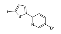 5-bromo-2-(5-iodothiophen-2-yl)pyridine结构式