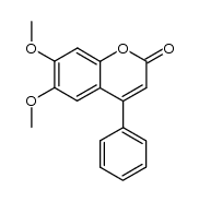 6,7-Dimethoxy-4-phenylcoumarin structure