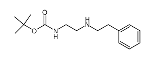 2-(2-phenylethylamino)ethylcarbamic acid tert-butyl ester结构式