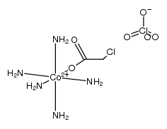 mono(pentaamino(2-chloroacetoxy)cobalt(VIII)) monoperchlorate结构式