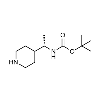 Tert-butyl (S)-(1-(piperidin-4-yl)ethyl)carbamate Structure