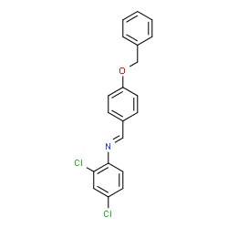 N-[4-(benzyloxy)benzylidene]-2,4-dichloroaniline结构式