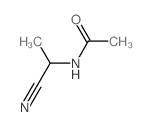 N-(1-cyanoethyl)acetamide Structure