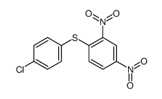 1-(4-chlorophenyl)sulfanyl-2,4-dinitrobenzene结构式