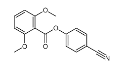 (4-cyanophenyl) 2,6-dimethoxybenzoate Structure