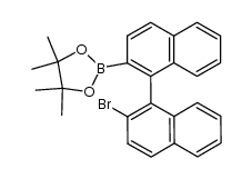 2-bromo-1,1'-binaphthyl-2'-boronic acid pinacol ester结构式