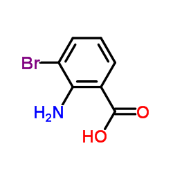 2-氨基-3-溴苯甲酸结构式