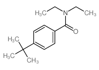 N,N-二乙基-4-叔丁基苯甲酰胺结构式