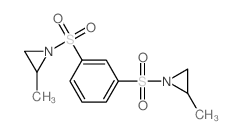 2-methyl-1-[3-(2-methylaziridin-1-yl)sulfonylphenyl]sulfonyl-aziridine结构式