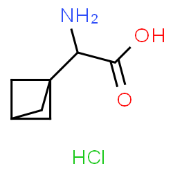 (S)-2-氨基-2-(双环[1.1.1]戊-1-基)乙酸盐酸盐结构式