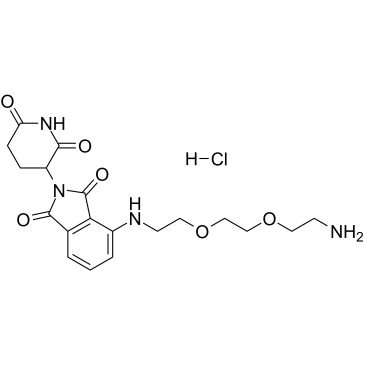 Thalidomide-NH-PEG2-C2-NH2 hydrochloride structure