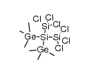 bis(trichlorosilyl)bis(trimethylgermyl)silane Structure