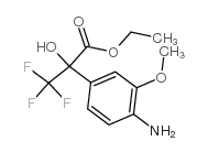 2-(4-氨基-3-甲氧基苯基)-3,3,3-三氟-2-羟基丙酸乙酯结构式