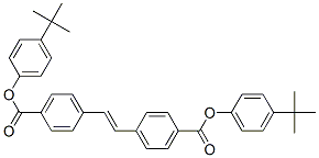 4,4'-Bis(4-t-butylphenoxycarbonyl)stilbene结构式