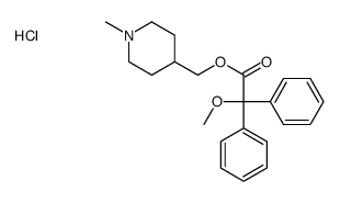 (1-methylpiperidin-1-ium-4-yl)methyl 2-methoxy-2,2-diphenylacetate,chloride结构式