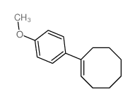 Cyclooctene,1-(4-methoxyphenyl)- Structure