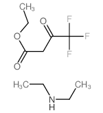 N-ethylethanamine; ethyl 4,4,4-trifluoro-3-oxo-butanoate Structure