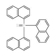 Phosphine sulfide,tri-1-naphthalenyl- structure